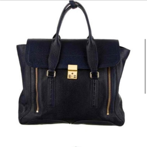 3.1 Phillip Lim | Pashli Large Satchel in Ink - Picture 11 of 16